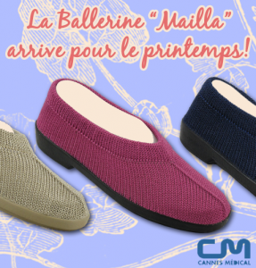 Ballerine mailla neut cannes médical
