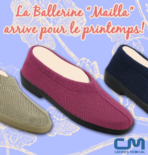 Ballerine mailla neut cannes médical