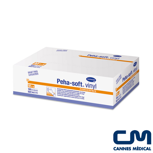 gants d'examen peha soft vinyle