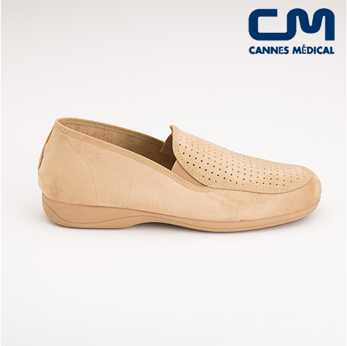 mocassins homme beige profil