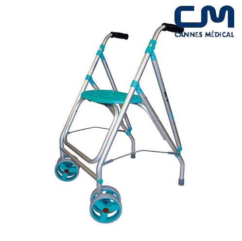 Rollator 2 roues pivotantes