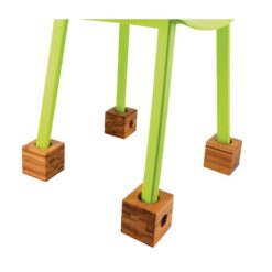 Alternative view of Lot de 4 pieds sur-élévateurs en bambou